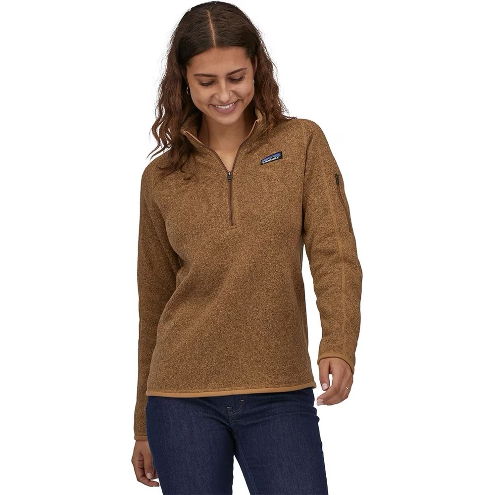 Patagonia Better Sweater 1/4-Zip Fleece Jacket - Women's Size Small Nest Brown